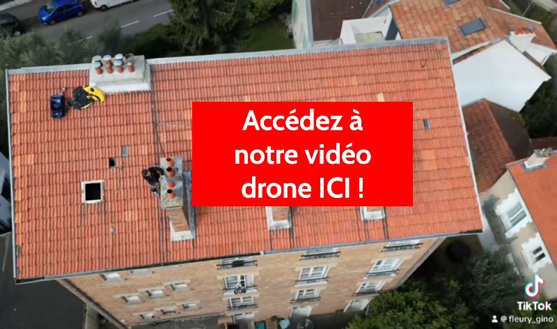 Nous pouvons intervenir sur votre toiture à distance avec un drone !